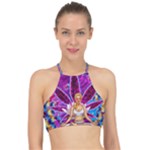 Psychedelic Meditation  CBDOilPrincess  71bfb2da-e92a-4d84-8ee3-468fa9cd04c2 Racer Front Bikini Top