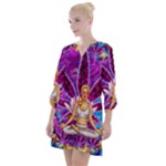 Psychedelic Meditation  CBDOilPrincess  71bfb2da-e92a-4d84-8ee3-468fa9cd04c2 Open Neck Shift Dress