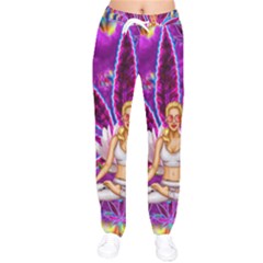 Women Velvet Drawstring Pants 
