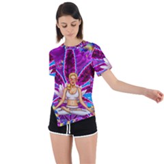 Asymmetrical Short Sleeve Sports T-Shirt 