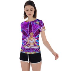 Back Circle Cutout Sports T-Shirt 