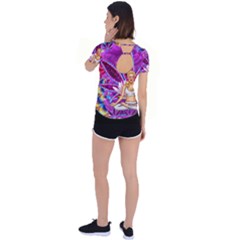 Back Circle Cutout Sports T-Shirt 