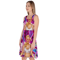 Knee Length Skater Dress With Pockets 