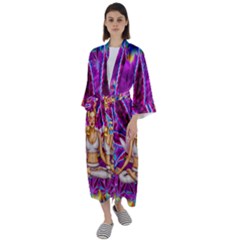 Maxi Satin Kimono 