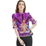 Psychedelic Meditation  CBDOilPrincess  71bfb2da-e92a-4d84-8ee3-468fa9cd04c2 Frill Neck Blouse