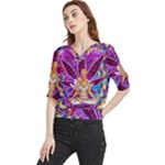 Psychedelic Meditation  CBDOilPrincess  71bfb2da-e92a-4d84-8ee3-468fa9cd04c2 Quarter Sleeve Blouse