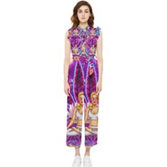 Women s Frill Top Chiffon Jumpsuit 