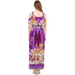 Draped Sleeveless Chiffon Jumpsuit 