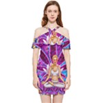 Psychedelic Meditation  CBDOilPrincess  71bfb2da-e92a-4d84-8ee3-468fa9cd04c2 Shoulder Frill Bodycon Summer Dress