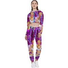 Cropped Zip Up Lounge Set 
