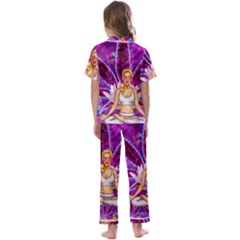 Kids  Satin Short Sleeve Pajamas Set 