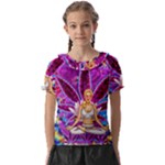 Psychedelic Meditation  CBDOilPrincess  71bfb2da-e92a-4d84-8ee3-468fa9cd04c2 Kids  Frill Chiffon Blouse