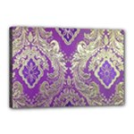Purple & Gold  CBDOilPrincess E70d1a7c-502f-48a3-839e-eea25bfe4633 Canvas 18  x 12  (Stretched)