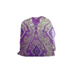 Purple & Gold  CBDOilPrincess E70d1a7c-502f-48a3-839e-eea25bfe4633 Drawstring Pouch (Medium)