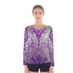 Purple & Gold  CBDOilPrincess E70d1a7c-502f-48a3-839e-eea25bfe4633 Women s Long Sleeve Tee