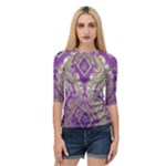 Purple & Gold  CBDOilPrincess E70d1a7c-502f-48a3-839e-eea25bfe4633 Quarter Sleeve Raglan Tee