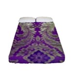 Purple & Gold  CBDOilPrincess E70d1a7c-502f-48a3-839e-eea25bfe4633 Fitted Sheet (Full/ Double Size)