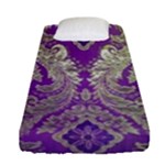 Purple & Gold  CBDOilPrincess E70d1a7c-502f-48a3-839e-eea25bfe4633 Fitted Sheet (Single Size)