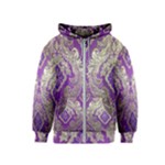 Purple & Gold  CBDOilPrincess E70d1a7c-502f-48a3-839e-eea25bfe4633 Kids  Zipper Hoodie