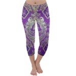 Purple & Gold  CBDOilPrincess E70d1a7c-502f-48a3-839e-eea25bfe4633 Capri Winter Leggings 