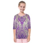 Purple & Gold  CBDOilPrincess E70d1a7c-502f-48a3-839e-eea25bfe4633 Kids  Quarter Sleeve Raglan Tee