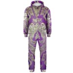 Purple & Gold  CBDOilPrincess E70d1a7c-502f-48a3-839e-eea25bfe4633 Hooded Jumpsuit (Men) 