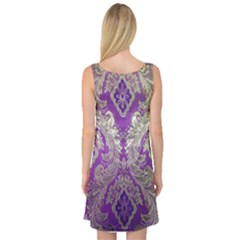 Sleeveless Satin Nightdress Back Sleeveless Satin Nightdress Back