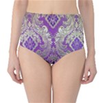 Purple & Gold  CBDOilPrincess E70d1a7c-502f-48a3-839e-eea25bfe4633 Classic High-Waist Bikini Bottoms