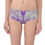 Purple & Gold  CBDOilPrincess E70d1a7c-502f-48a3-839e-eea25bfe4633 Mid-Waist Bikini Bottoms
