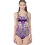 Purple & Gold  CBDOilPrincess E70d1a7c-502f-48a3-839e-eea25bfe4633 One Piece Swimsuit