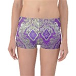 Purple & Gold  CBDOilPrincess E70d1a7c-502f-48a3-839e-eea25bfe4633 Reversible Boyleg Bikini Bottoms