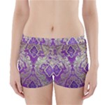 Purple & Gold  CBDOilPrincess E70d1a7c-502f-48a3-839e-eea25bfe4633 Boyleg Bikini Wrap Bottoms