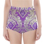 Purple & Gold  CBDOilPrincess E70d1a7c-502f-48a3-839e-eea25bfe4633 High-Waisted Bikini Bottoms