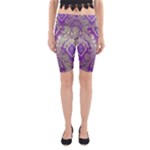 Purple & Gold  CBDOilPrincess E70d1a7c-502f-48a3-839e-eea25bfe4633 Yoga Cropped Leggings