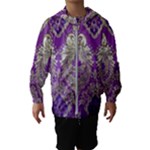 Purple & Gold  CBDOilPrincess E70d1a7c-502f-48a3-839e-eea25bfe4633 Kids  Hooded Windbreaker