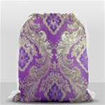 Purple & Gold  CBDOilPrincess E70d1a7c-502f-48a3-839e-eea25bfe4633 Drawstring Bag (Small)