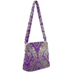 Purple & Gold  CBDOilPrincess E70d1a7c-502f-48a3-839e-eea25bfe4633 Zipper Messenger Bag