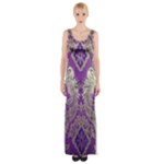 Purple & Gold  CBDOilPrincess E70d1a7c-502f-48a3-839e-eea25bfe4633 Thigh Split Maxi Dress