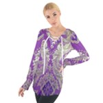 Purple & Gold  CBDOilPrincess E70d1a7c-502f-48a3-839e-eea25bfe4633 Tie Up Tee