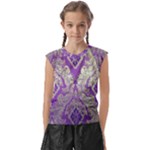 Purple & Gold  CBDOilPrincess E70d1a7c-502f-48a3-839e-eea25bfe4633 Kids  Raglan Cap Sleeve Tee