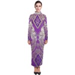 Purple & Gold  CBDOilPrincess E70d1a7c-502f-48a3-839e-eea25bfe4633 Turtleneck Maxi Dress