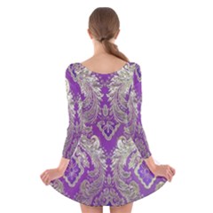 Long Sleeve Velvet Skater Dress 