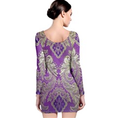 Long Sleeve Velvet Bodycon Dress 