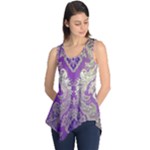Purple & Gold  CBDOilPrincess E70d1a7c-502f-48a3-839e-eea25bfe4633 Sleeveless Tunic