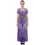 Purple & Gold  CBDOilPrincess E70d1a7c-502f-48a3-839e-eea25bfe4633 High Waist Short Sleeve Maxi Dress