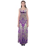 Purple & Gold  CBDOilPrincess E70d1a7c-502f-48a3-839e-eea25bfe4633 Empire Waist Maxi Dress