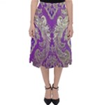 Purple & Gold  CBDOilPrincess E70d1a7c-502f-48a3-839e-eea25bfe4633 Classic Midi Skirt