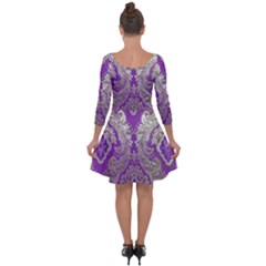 Quarter Sleeve Skater Dress 