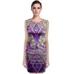 Purple & Gold  CBDOilPrincess E70d1a7c-502f-48a3-839e-eea25bfe4633 Classic Sleeveless Midi Dress