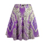 Purple & Gold  CBDOilPrincess E70d1a7c-502f-48a3-839e-eea25bfe4633 High Waist Skirt